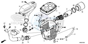 TRX500FA6H Europe Direct - (ED) drawing AIR CLEANER