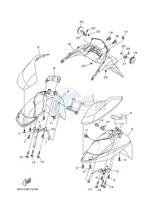 MWS125-C TRICITY 125 (BU51 BU53) drawing FENDER