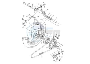 XJ N 600 drawing REAR WHEEL