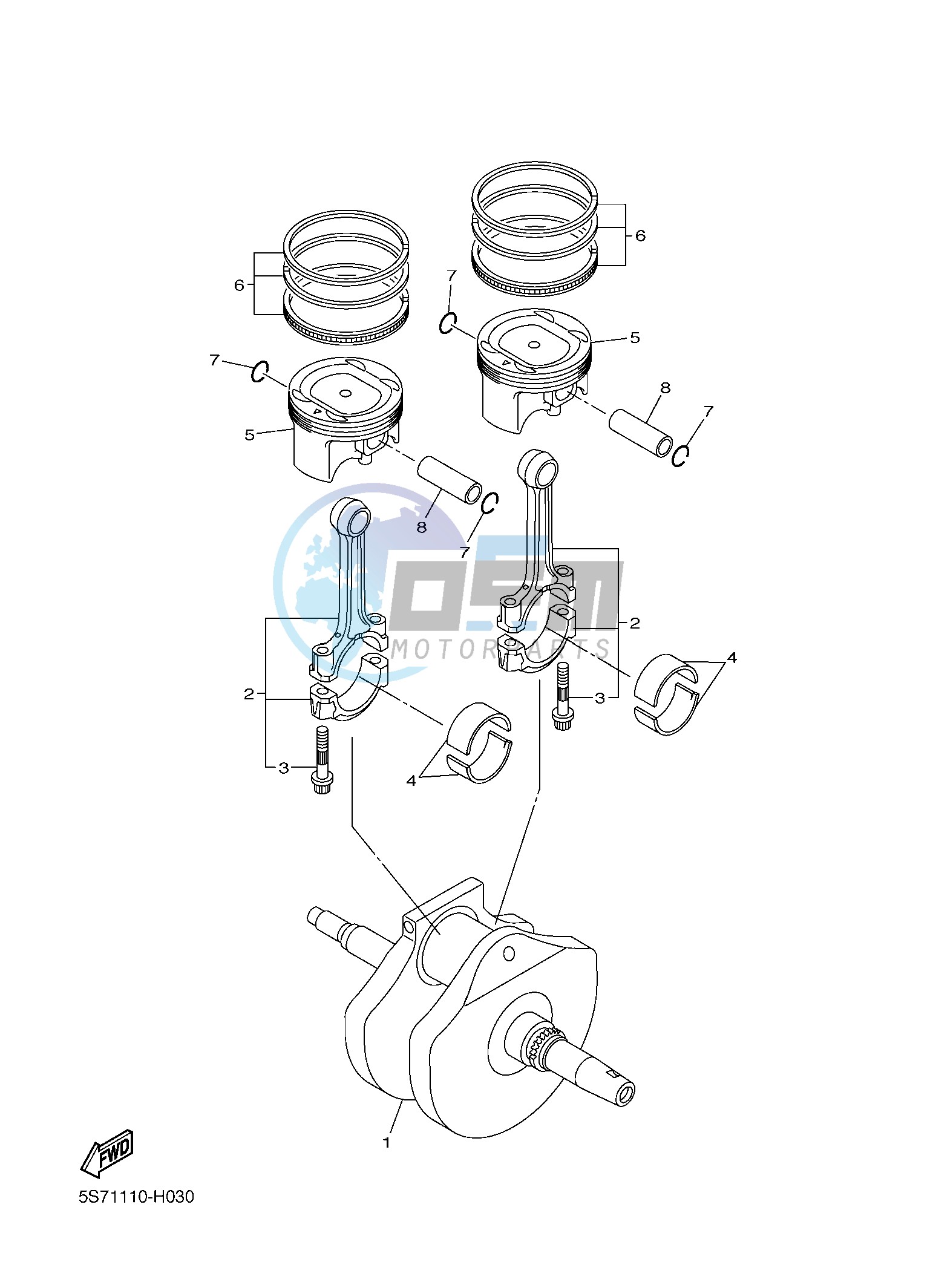 CRANKSHAFT & PISTON