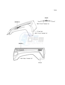 KRF 750 J [TERYX 750 FI 4X4 LE] (J9FA) J9FA drawing DECALS-- TITANIUM- -