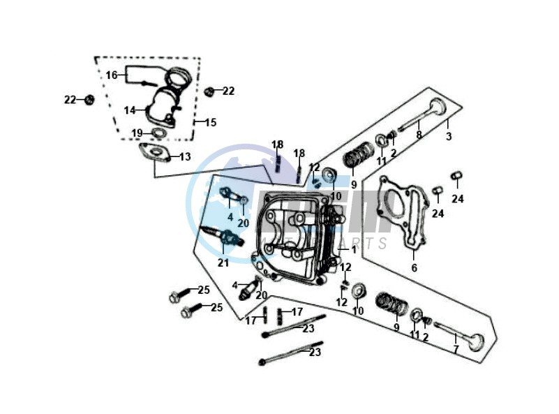 CYLINDER HEAD CPL  / INLET