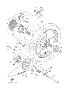 YBR125E (4P2G 4P2H 4P2J) drawing REAR WHEEL