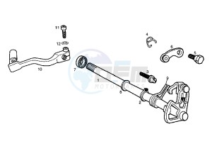 SENDA R DRD E1 E1R - 50 cc drawing GEAR CHANGE MECHANISM