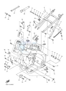 YZ250F (1SM1 1SM2 1SM3 1SM4) drawing FRAME