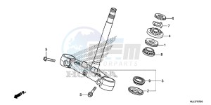 NC750XDE NC750XD Europe Direct - (ED) drawing STEERING STEM