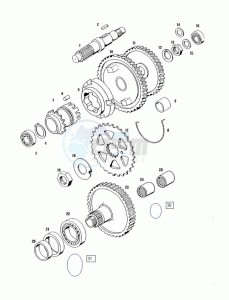 FUN_SPORT_R_L1 50 L1 drawing Countershaft-mainshaft