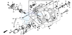 TRX420FE FOURTRAX ES drawing FRONT CRANKCASE COVER