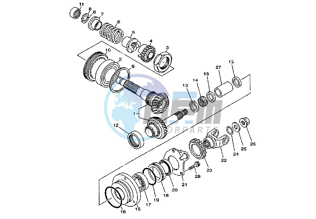 FRONT BEVEL GEAR