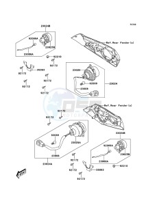 KVF300 KVF300CCF EU drawing Taillight(s)