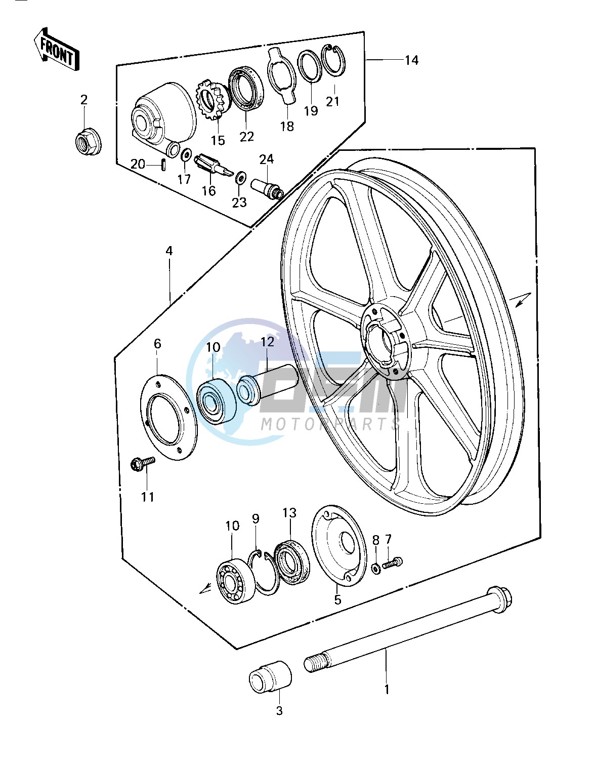 FRONT WHEEL_HUB -- 80 A1- -