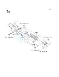 KLX 110 A (KLX110 MONSTER ENERGY) (A6F-A9FA) A9FA drawing SHOCK ABSORBER-- S- -