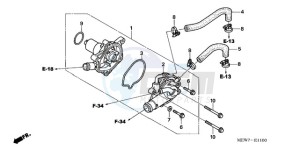 NT700VA F drawing WATER PUMP