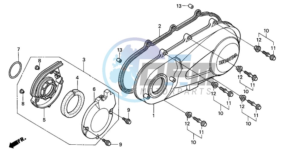 LEFT CRANKCASE COVER