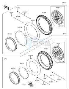 KX85 KX85CFF EU drawing Tires