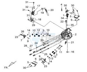 GTS 125 EFI drawing CYLINDER HEAD CPL   / THERMOSTAT