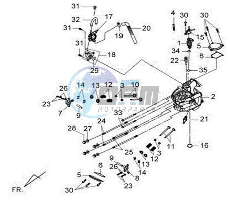 CYLINDER HEAD CPL   / THERMOSTAT