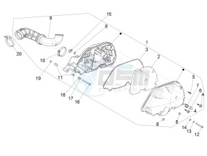 GTV 300 HPE SEI GIORNI IE E4 ABS (EMEA) drawing Air filter