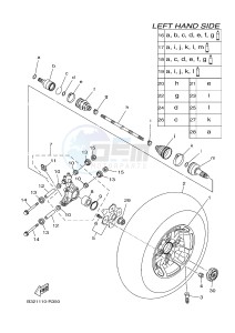 YFM700FWBD YFM70KPSG KODIAK 700 EPS SPECIAL EDITION (B323) drawing REAR WHEEL