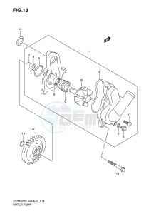 LT-R450 (E28-E33) drawing WATER PUMP