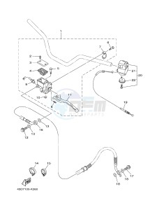 YFM90R (43DB 43DC 43DA 43DA) drawing REAR MASTER CYLINDER