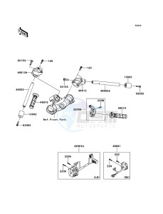 ZZR1400_ABS ZX1400FCF FR GB XX (EU ME A(FRICA) drawing Handlebar