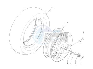 LX 50 4T-4V USA drawing Rear Wheel