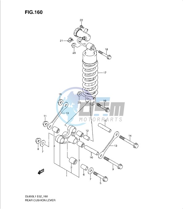 REAR CUSHION LEVER