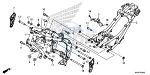 CBR500R England - (3ED) drawing FRAME BODY