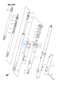 RM80 (E3) drawing FRONT FORK (MODEL K)