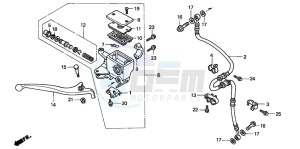 FES250 FORESIGHT drawing FR. BRAKE MASTER CYLINDER