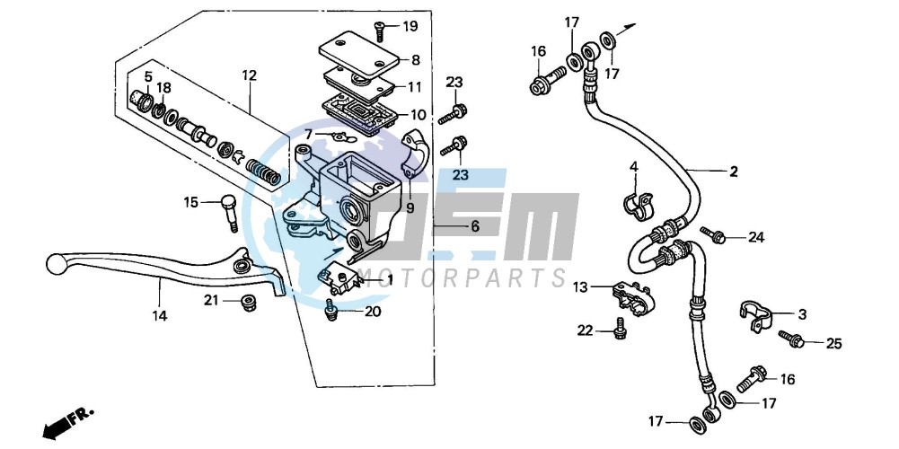 FR. BRAKE MASTER CYLINDER