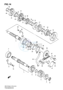 DR-Z125 EU drawing TRANSMISSION