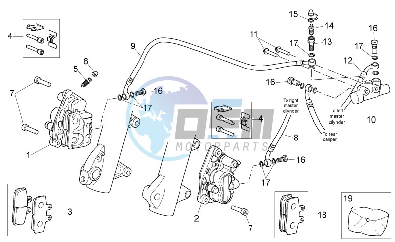 Front brake caliper