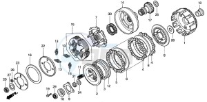 TRX350TM FOURTRAX drawing CLUTCH