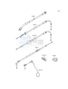 ZX 750 P [NINJA ZX-7R] (P1-P4) [NINJA ZX-7R] drawing CABLES