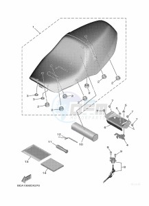 XSR900 MTM890 (BEA1) drawing SEAT