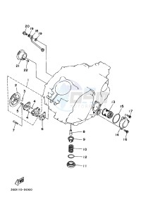 YFM350 YFM35RD RAPTOR 350 (1BSA 1BS9) drawing OIL PUMP