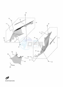 YZF1000D YZF-R1M (B4S1) drawing SIDE COVER