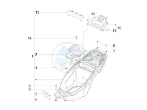 Runner 50 SP 2012 in fiche drawing Helmet huosing - Undersaddle