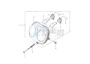 YN R NEO'S 50 drawing HEADLIGHT