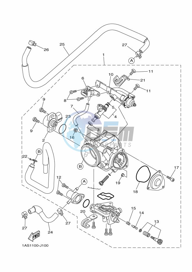 THROTTLE BODY ASSY 1