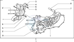 Zip 50 RST freno a disco drawing Crankcase