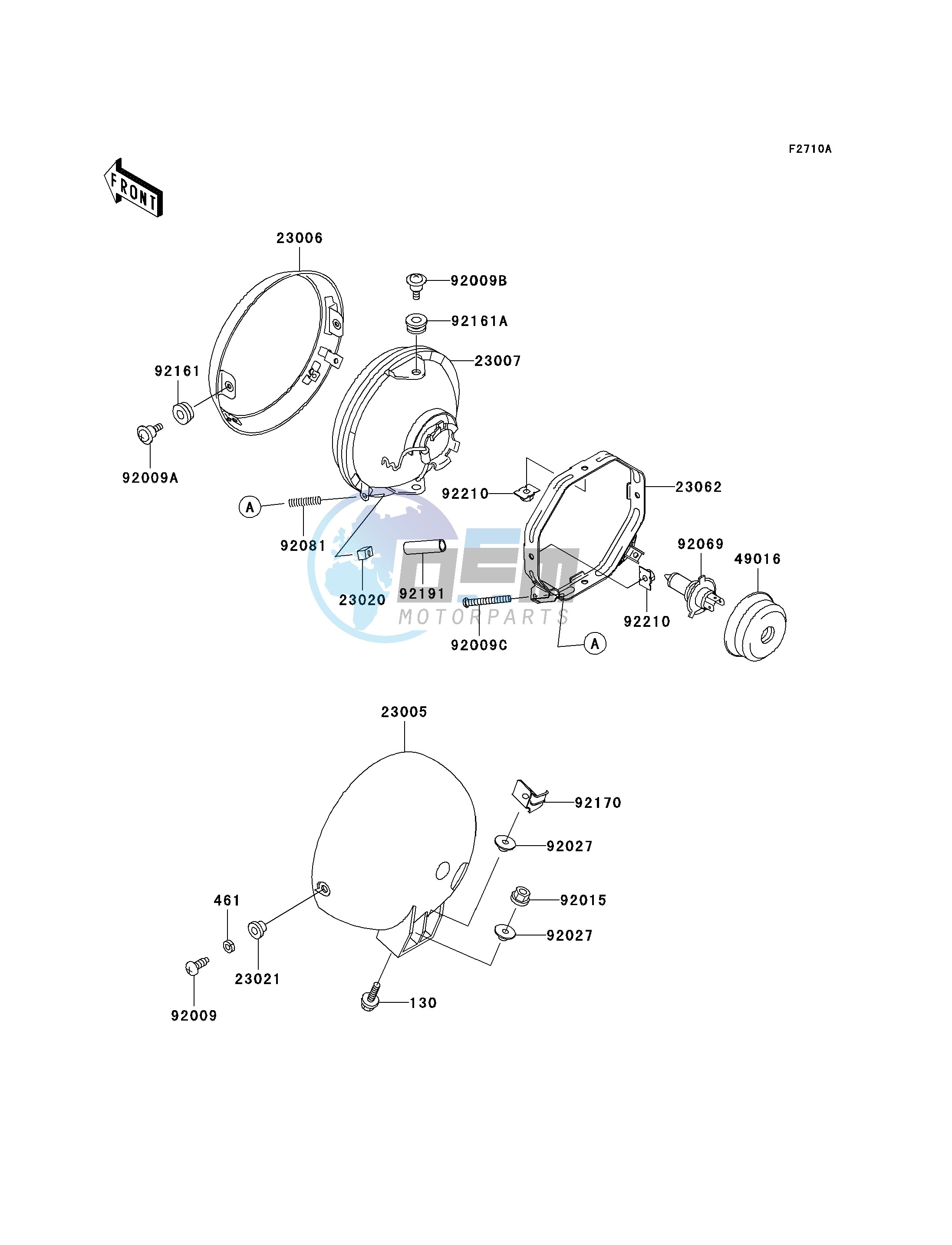 HEADLIGHT-- S- --- VN800-A7 - A9- -