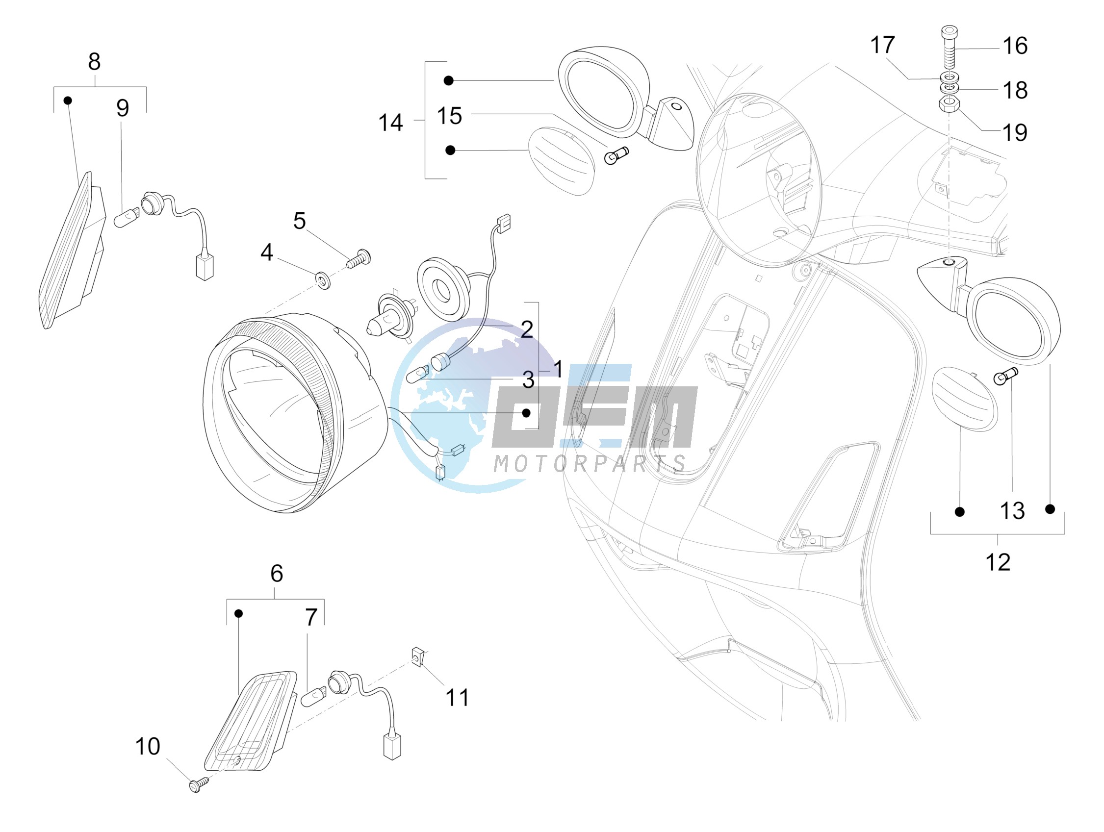 Head lights - Turn signal lamps