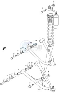 LT-Z400 drawing SUSPENSION ARM