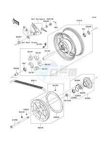 VN 2000 G [VULCAN 2000] (8F-9F) 0G9F drawing REAR WHEEL_CHAIN