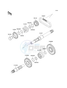 KVF 400 A [PRAIRIE 400 4X4] (A2) [PRAIRIE 400 4X4] drawing TRANSMISSION