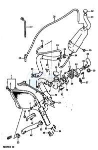 RGV250 1989 drawing RADIATOR