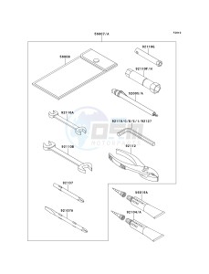 ZX 1100 D [NINJA ZX-11] (D7-D9) [NINJA ZX-11] drawing OWNERS TOOLS